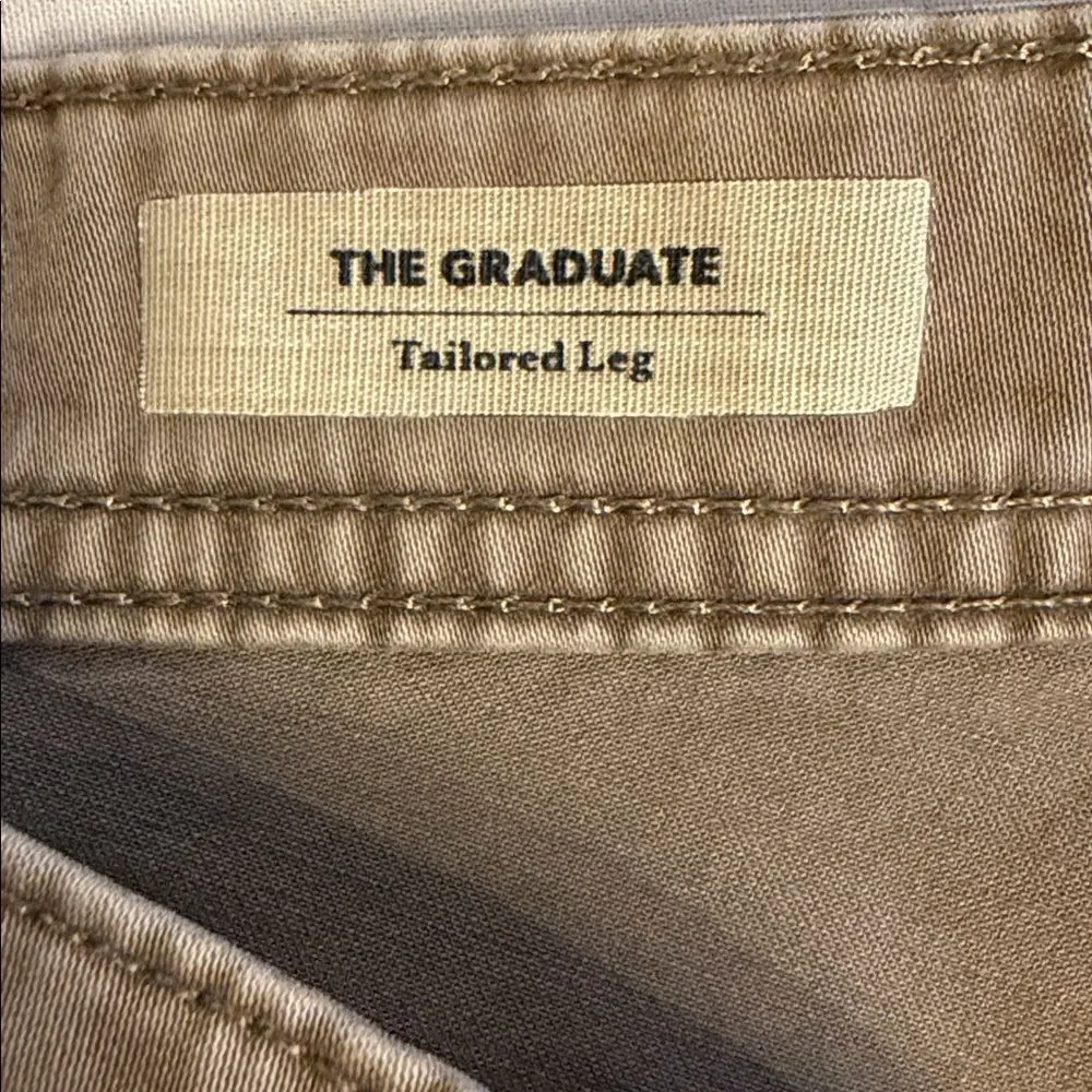 AG Adriano Goldschmied The Graduate Tailored Leg Brown Stretch Jeans 29x31